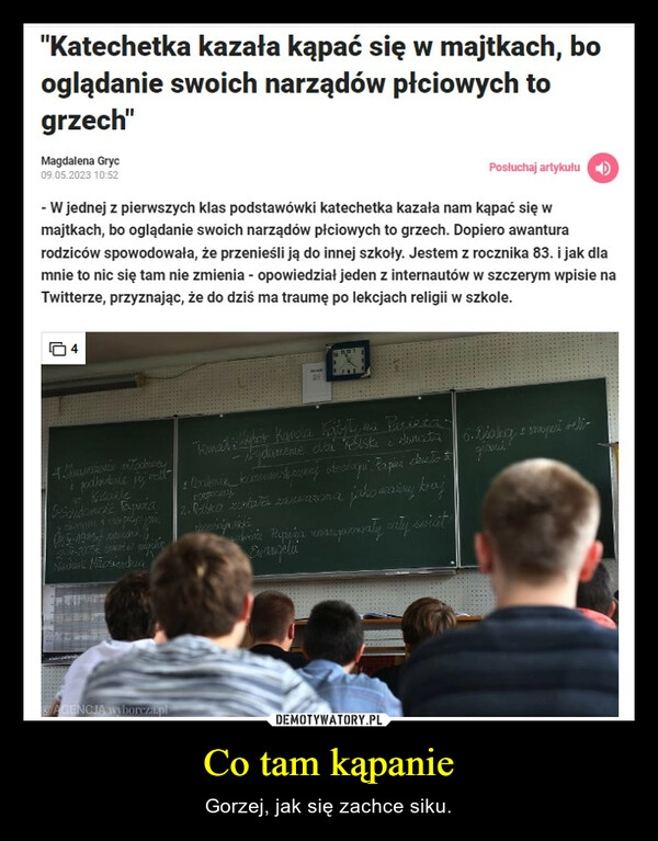 
    Co tam kąpanie