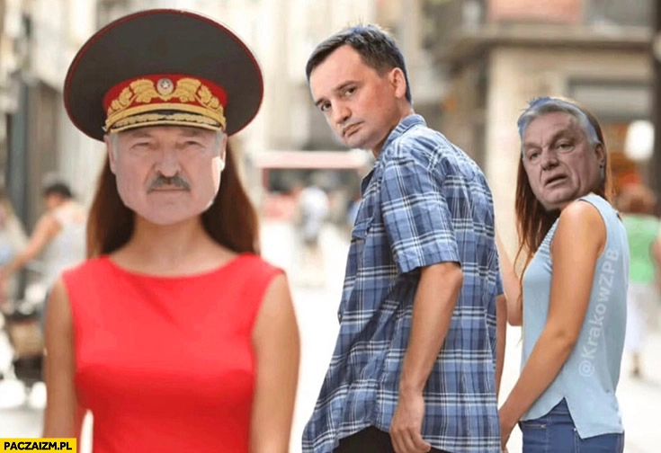 
    Ziobro patrzy na Łukaszenkę zamiast Orbana