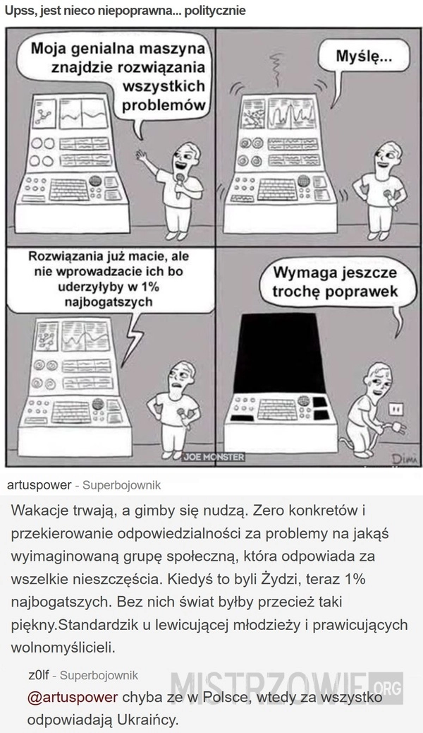 Upss, jest nieco niepoprawna... politycznie