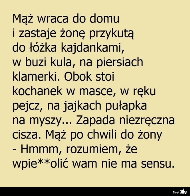 
    Reakcja męża 