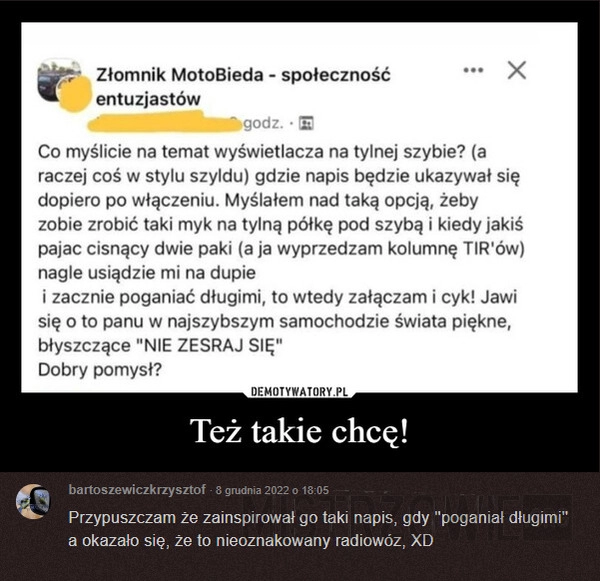 
    
			Wyświetlacz na tylnej szybie					