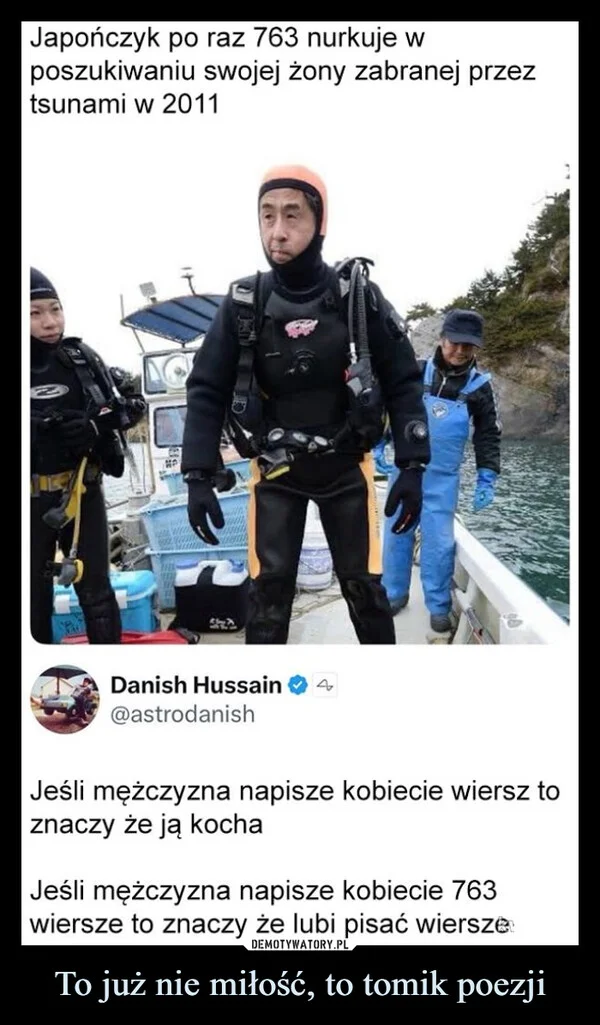 To już nie miłość, to tomik poezji