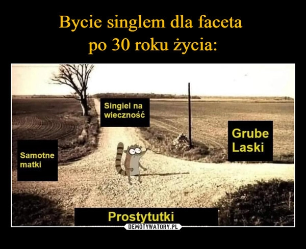 
    Bycie singlem dla faceta 
po 30 roku życia: