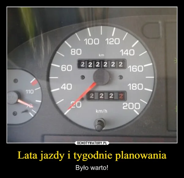 
    Lata jazdy i tygodnie planowania