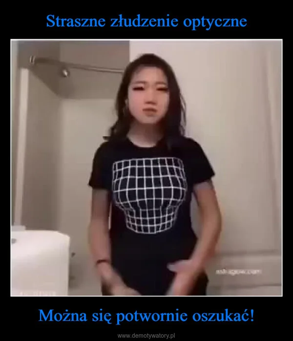 Straszne złudzenie optyczne Można się potwornie oszukać!