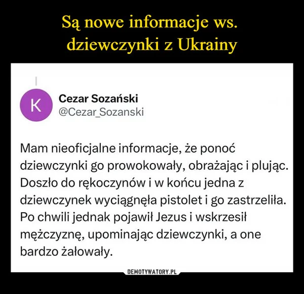 
    Są nowe informacje ws. dziewczynki z Ukrainy