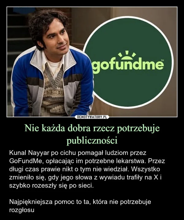 Nie każda dobra rzecz potrzebuje publiczności