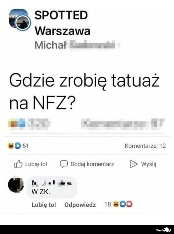 
    Tatuaż na NFZ 