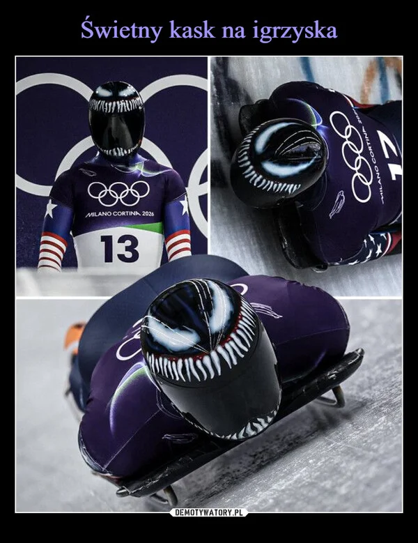 
    Świetny kask na igrzyska