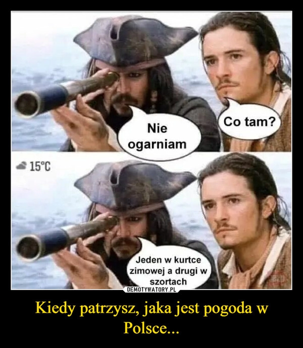 
    Kiedy patrzysz, jaka jest pogoda w Polsce...