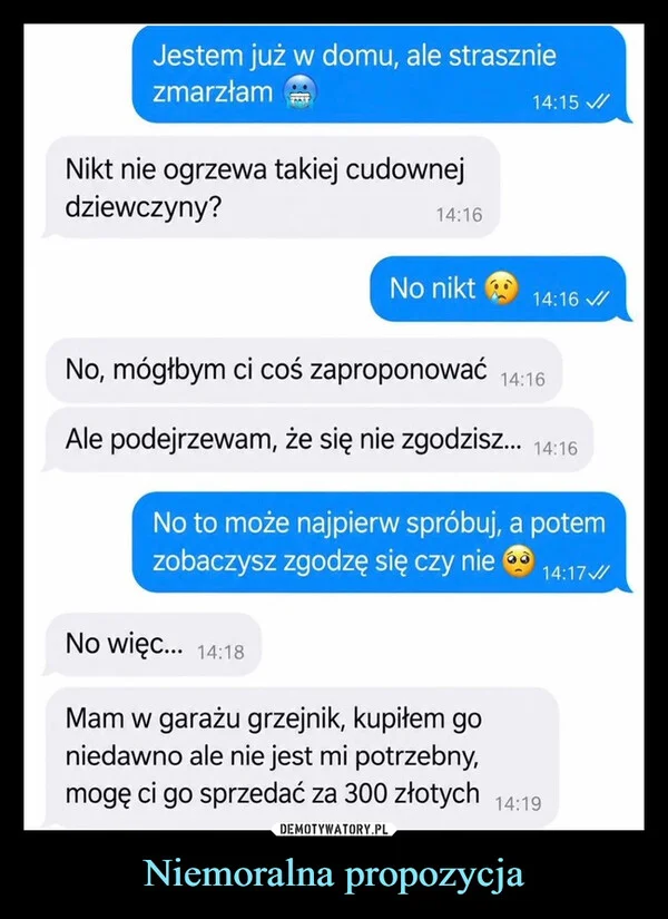 
    Niemoralna propozycja