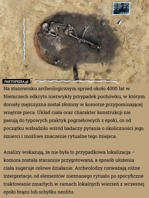 
    Na stanowisku archeologicznym sprzed około 4000 lat w Niemczech odkryto...