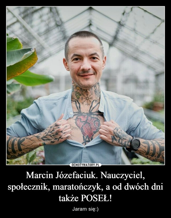 
    Marcin Józefaciuk. Nauczyciel, społecznik, maratończyk, a od dwóch dni także POSEŁ!