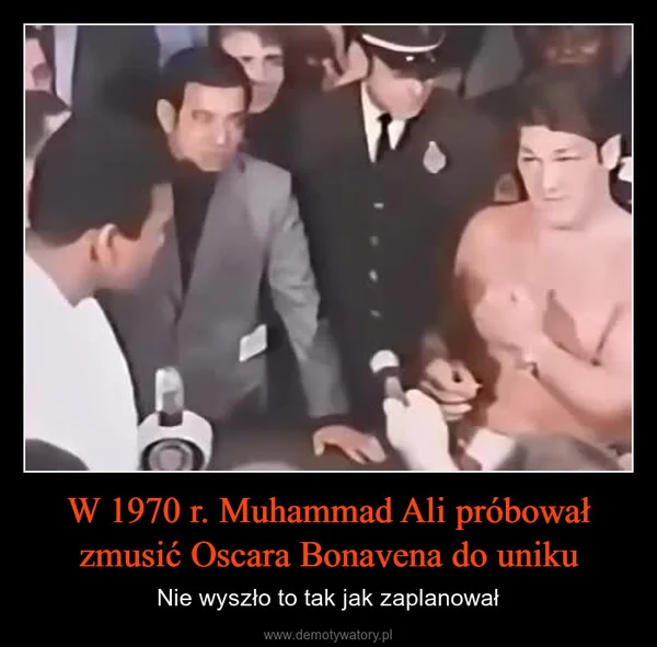 W 1970 r. Muhammad Ali próbował zmusić Oscara Bonavena do uniku
