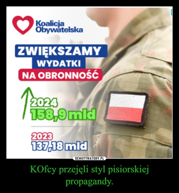 
    KOfcy przejęli styl pisiorskiej propagandy.