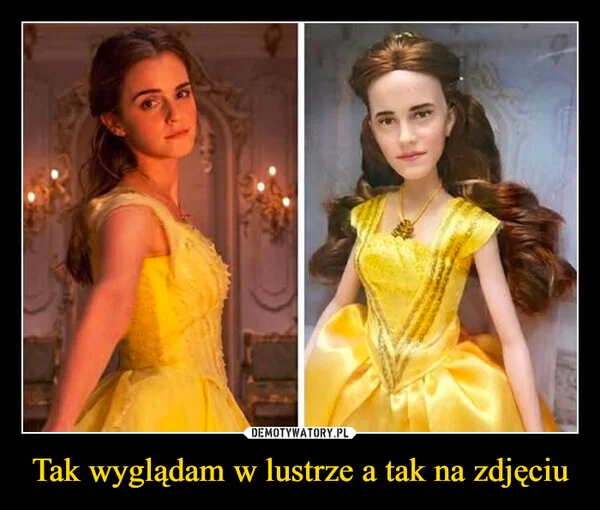 
    Tak wyglądam w lustrze a tak na zdjęciu