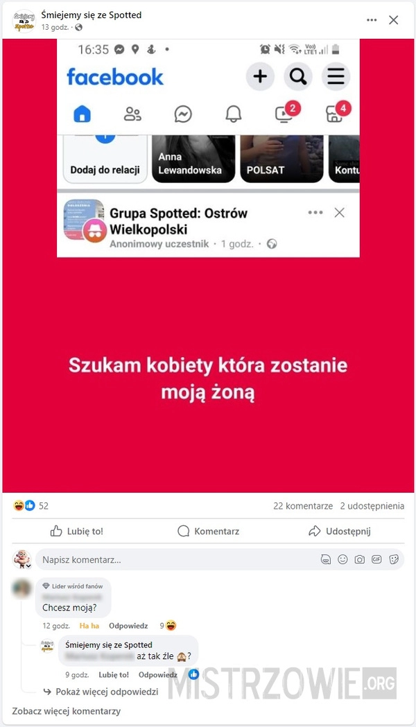 
    Szukam żony