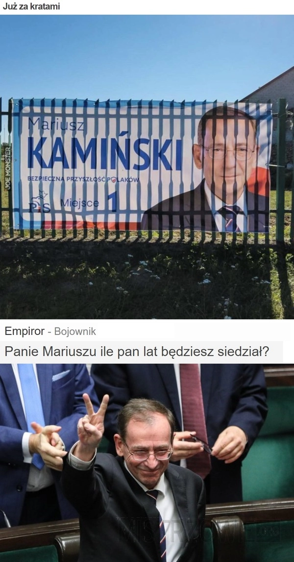 
    Już za kratami