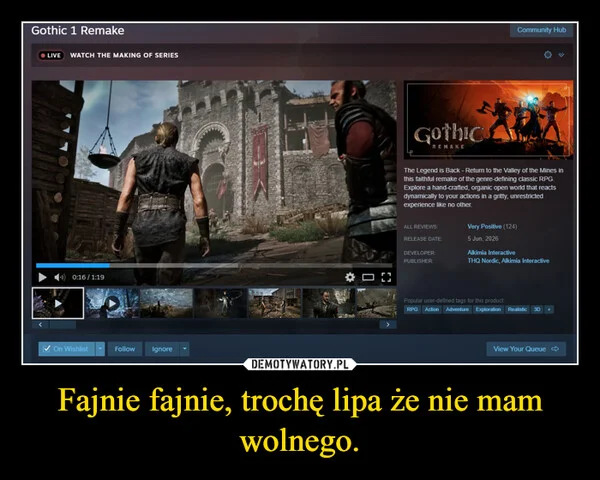 
    Fajnie fajnie, trochę lipa że nie mam wolnego.