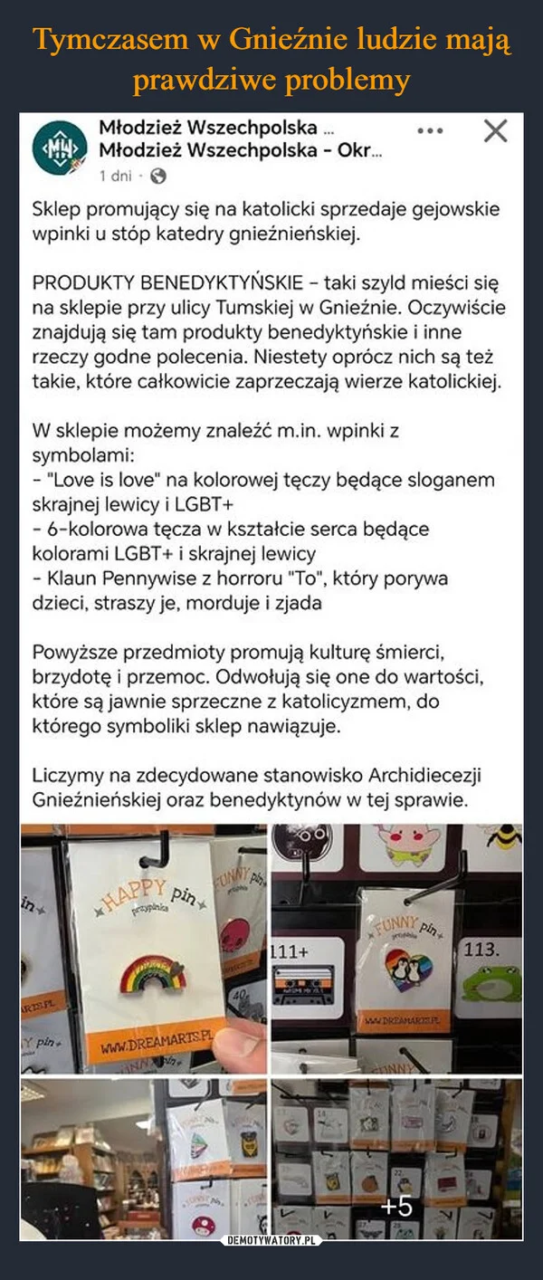 
    Tymczasem w Gnieźnie ludzie mają prawdziwe problemy