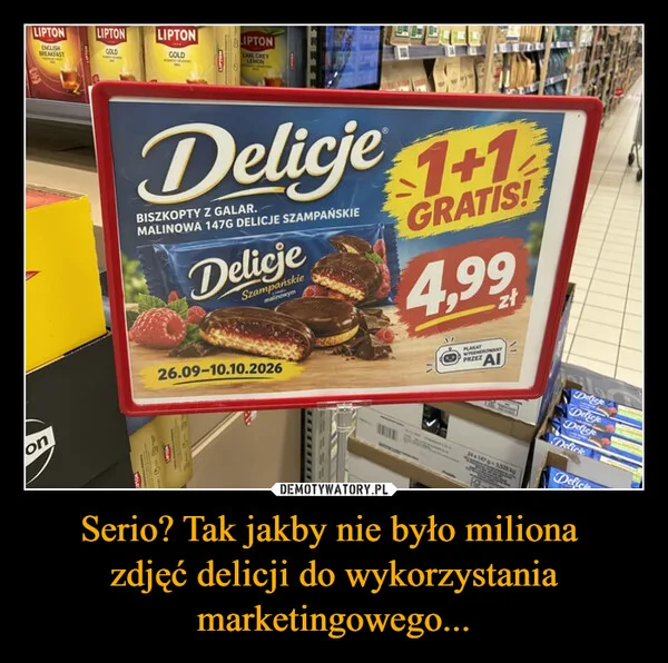 Serio? Tak jakby nie było miliona zdjęć delicji do wykorzystania marketingowego...