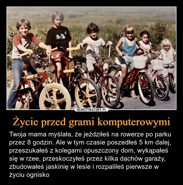 
    Życie przed grami komputerowymi