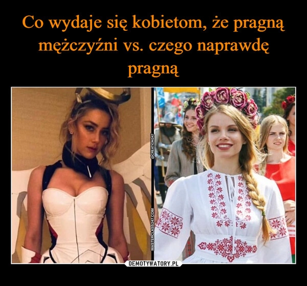 
    Co wydaje się kobietom, że pragną mężczyźni vs. czego naprawdę pragną