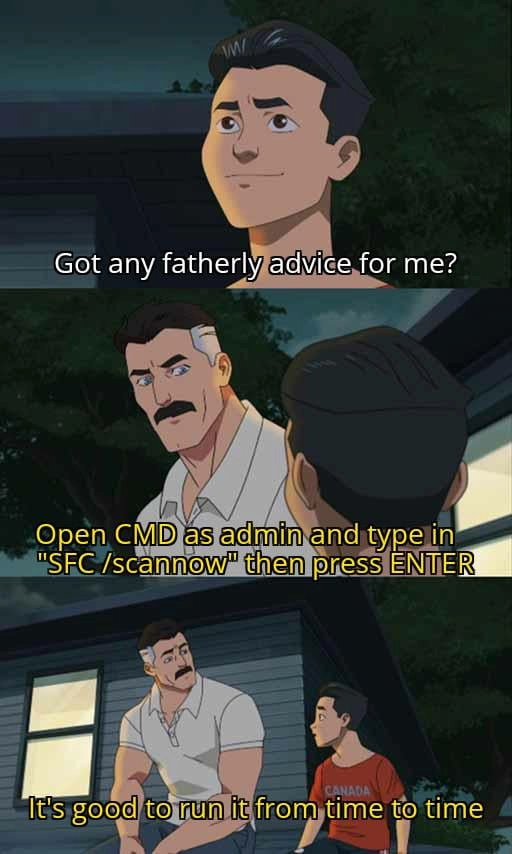 
    Fatherly advice