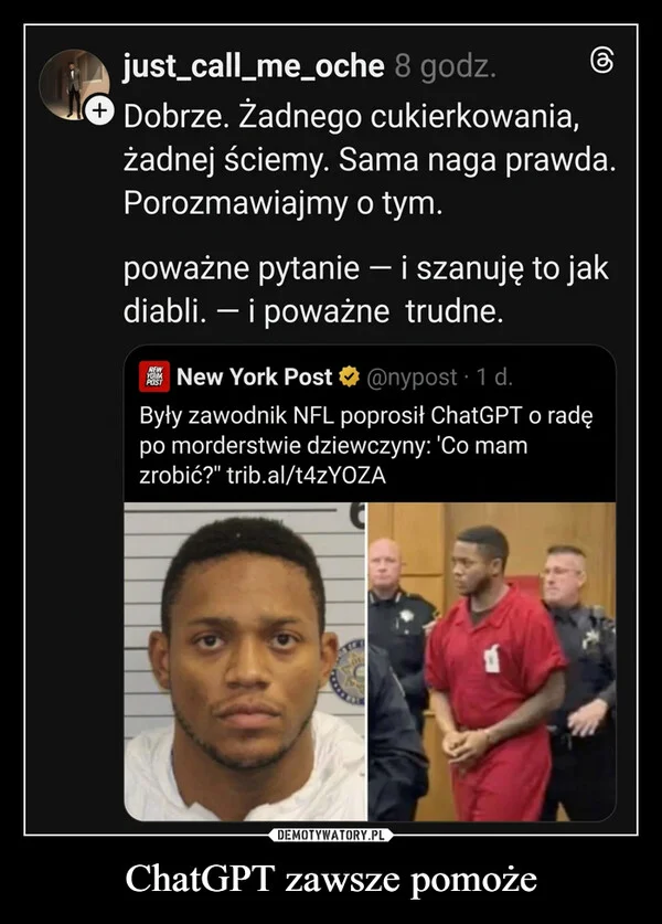 
    ChatGPT zawsze pomoże