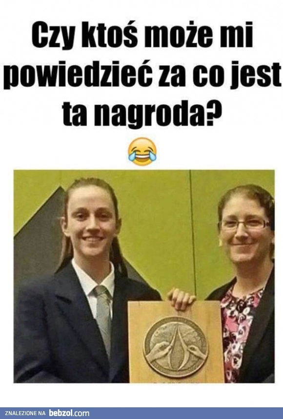 
    Wie ktoś co to za nagroda?