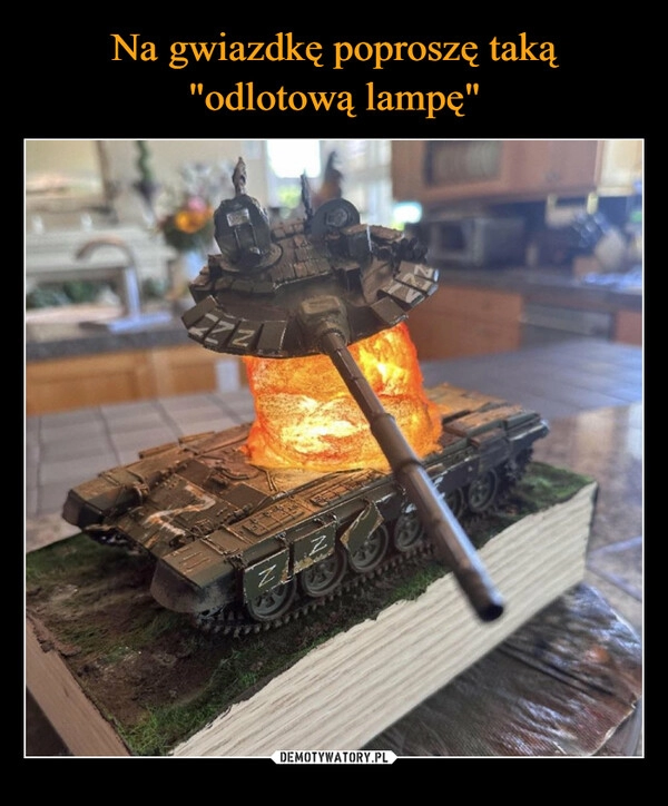 
    Na gwiazdkę poproszę taką "odlotową lampę"