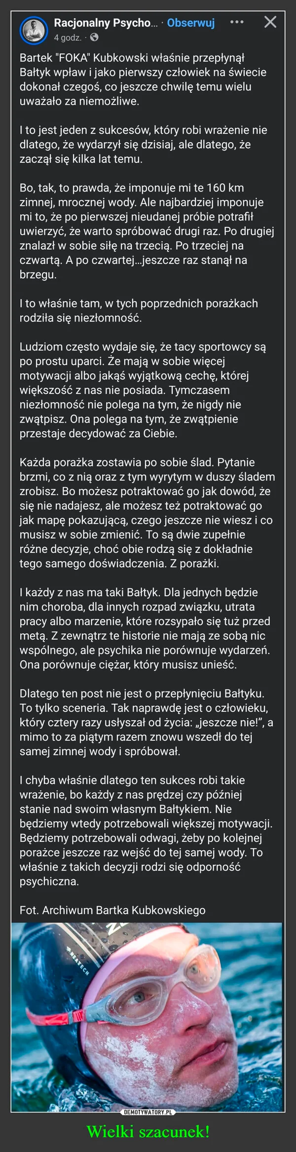 
    Wielki szacunek!