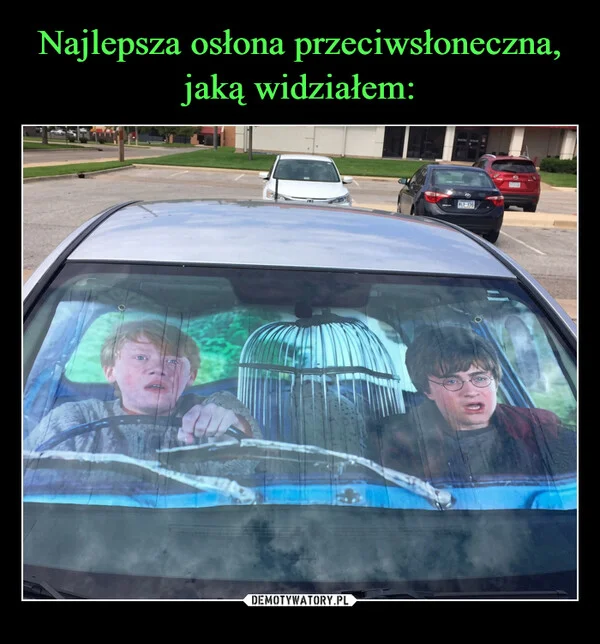 Najlepsza osłona przeciwsłoneczna, jaką widziałem: