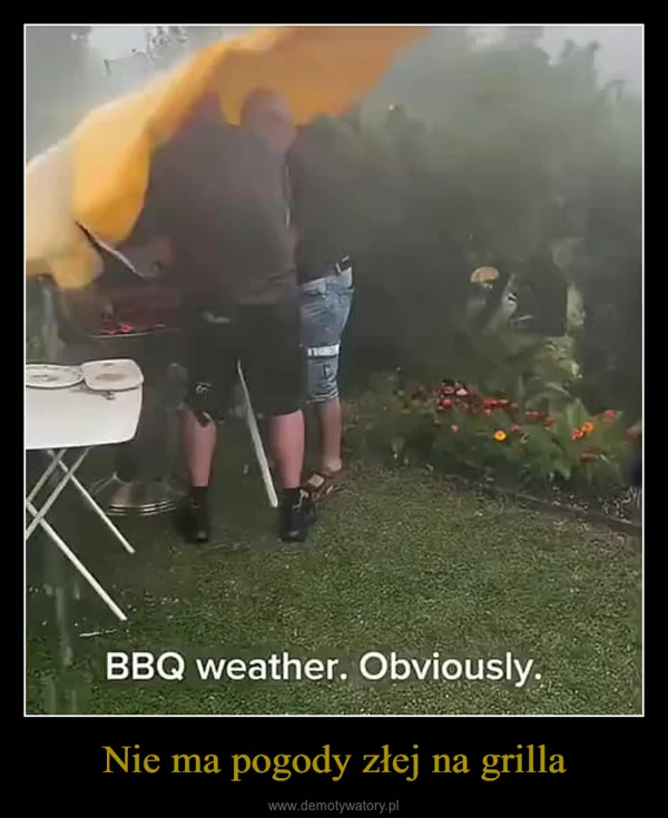 
    Nie ma pogody złej na grilla
