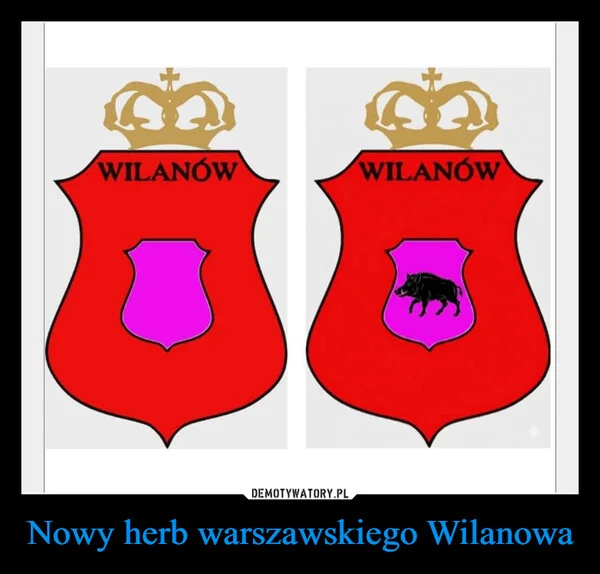
    Nowy herb warszawskiego Wilanowa