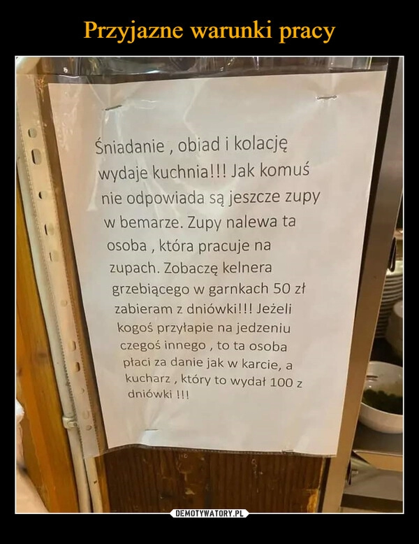 
    Przyjazne warunki pracy