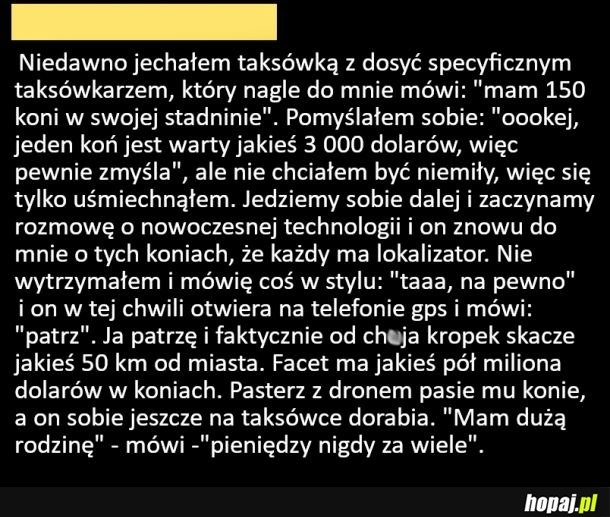 
    Specyficzny taksówkarz