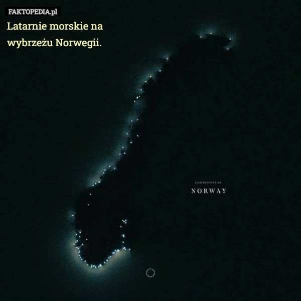 
    Latarnie morskie na
wybrzeżu Norwegii.