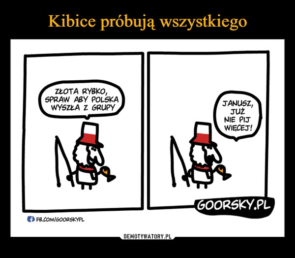 
    Kibice próbują wszystkiego