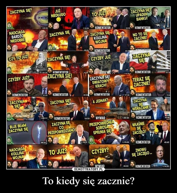 
    To kiedy się zacznie?