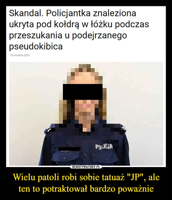 
    Wielu patoli robi sobie tatuaż 