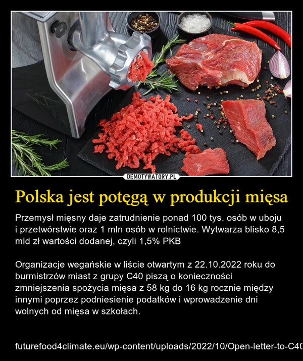 
    Polska jest potęgą w produkcji mięsa