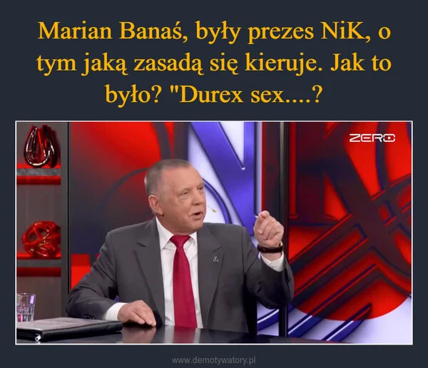 
    Marian Banaś, były prezes NiK, o tym jaką zasadą się kieruje. Jak to było? 
