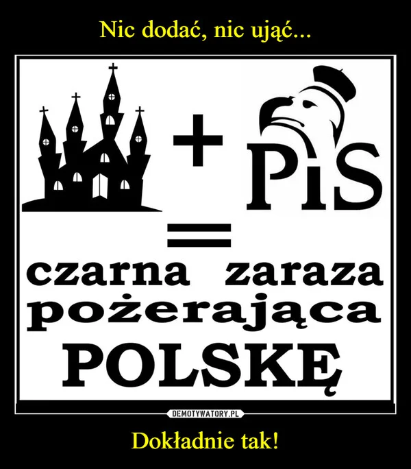 
    Nic dodać, nic ująć... Dokładnie tak!