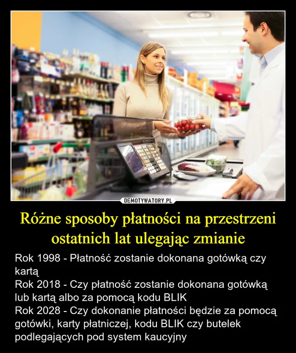 
    Różne sposoby płatności na przestrzeni ostatnich lat ulegając zmianie