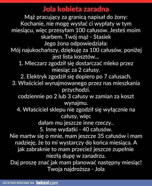 
    Jola kobieta zaradna