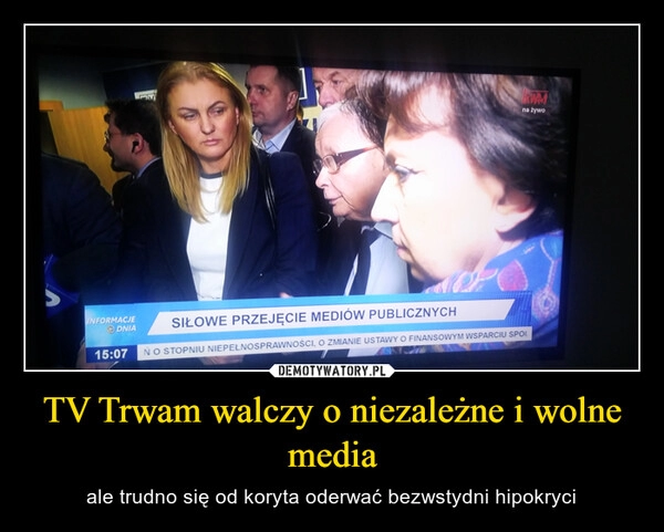 
    TV Trwam walczy o niezależne i wolne media