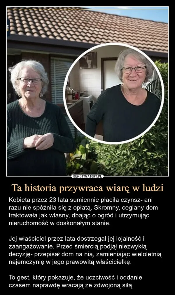 
    Ta historia przywraca wiarę w ludzi
