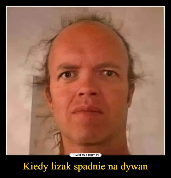 
    Kiedy lizak spadnie na dywan