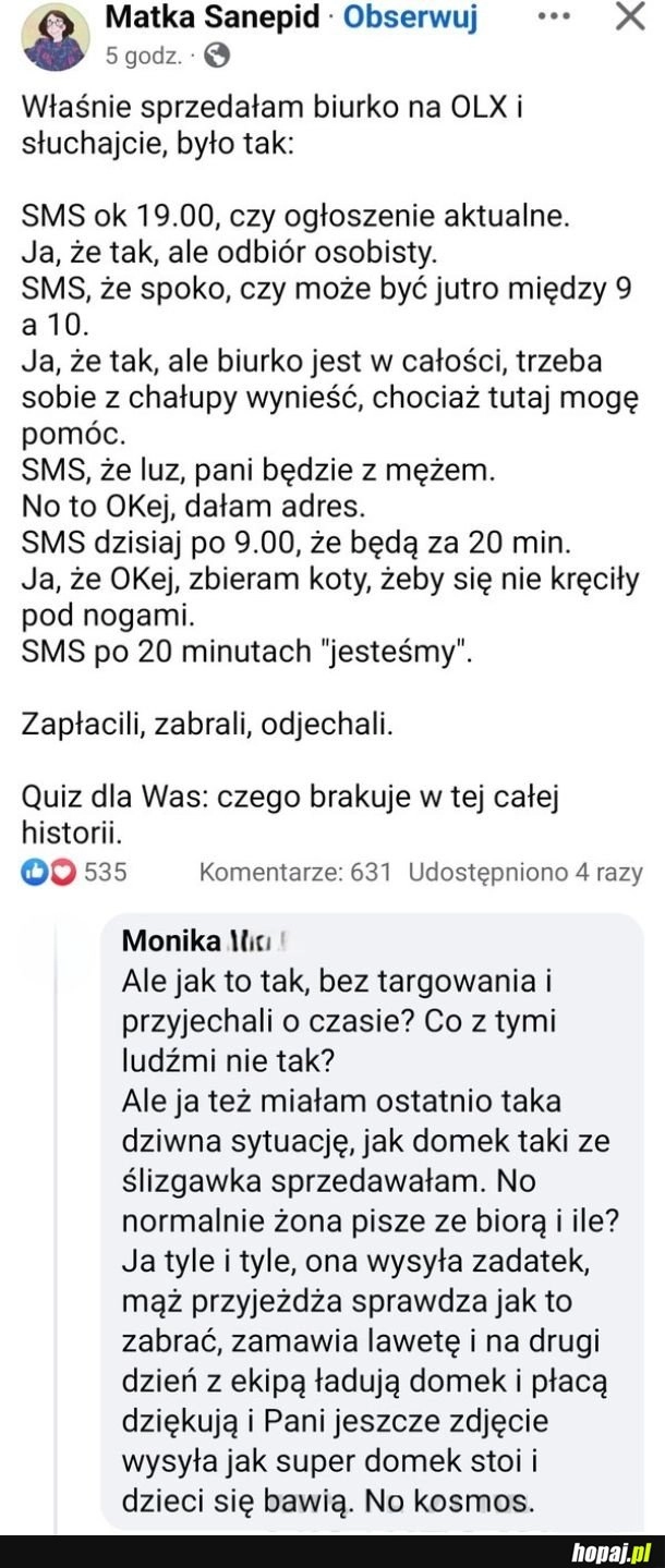 
    Niespotykane wydarzenie